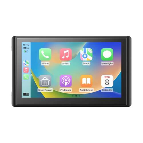 Navig8R CarPlay Android Auto Voice Control With Dual Camera 7 Inch Black