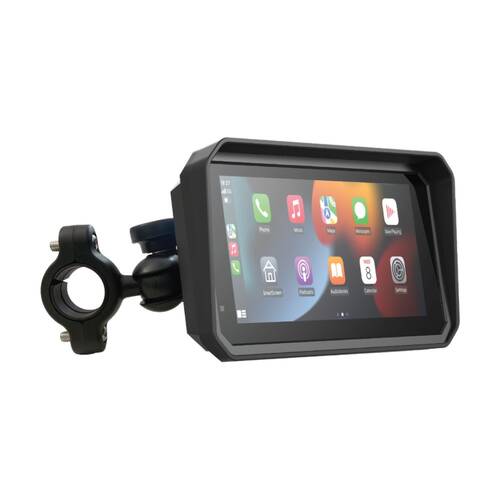 Laser Wireless Motorbike CarPlay Android Auto Voice Control 6 Inch Black