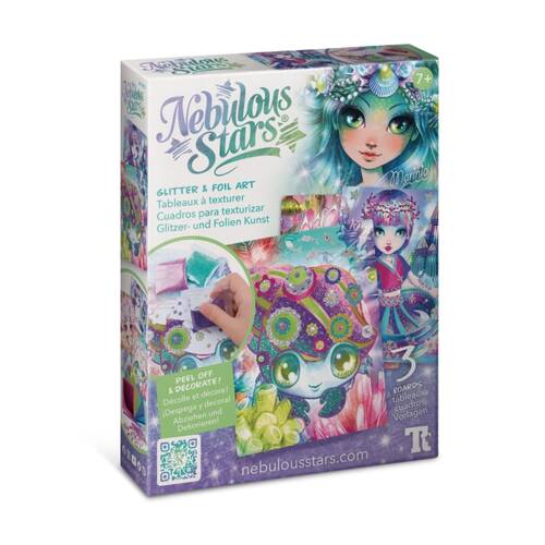 Nebulous Stars Glitter And Foil Decorative Art Craft Kit For Kids 7Y+