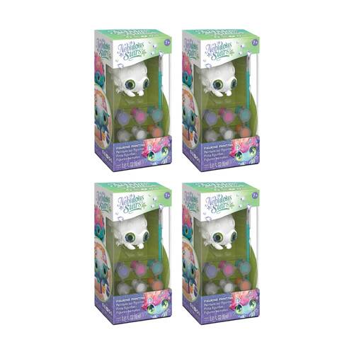 4x Nebulous Stars Figurine Acrylic Painting Kit Varnish Rhinestones Assorted 7Y+
