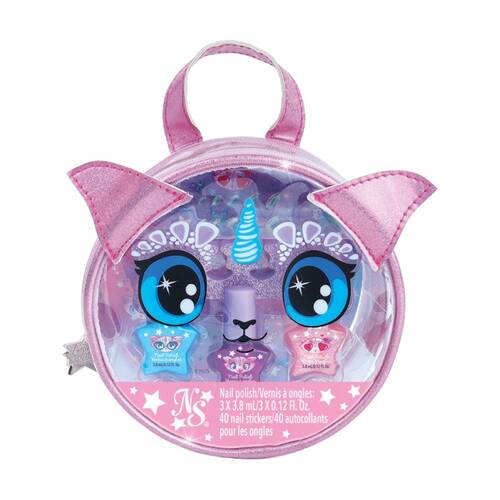 Nebulous Stars Animoulous Nail Art Bag With Polishes And Stickers Assorted