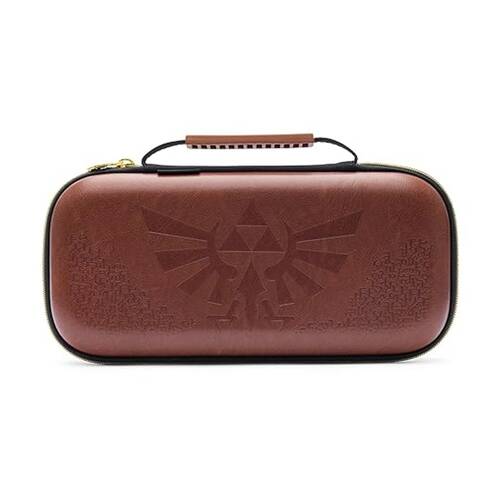 PowerA Zelda Hylian Nintendo Switch 2 Soft Fabric Lining Protection Case Brown