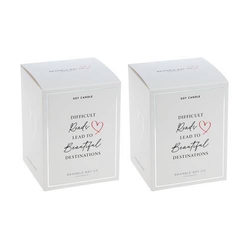 2PK Bramble Bay Beautiful Destinations Passionfruit & Pomegranate Candle 300g