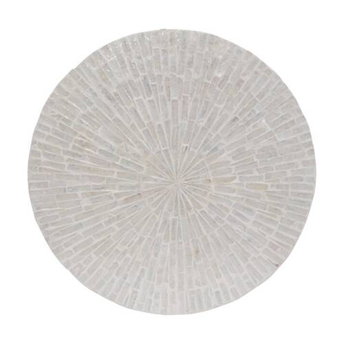 LVD Shell Bursts & Bamboo Home Decorative Mat Coastal Decor 35x35cm