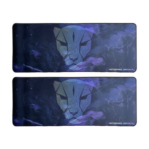 2PK Motospeed P60 PRO Rubber Gaming Mouse Keyboard Pad 800x300x3mm Black