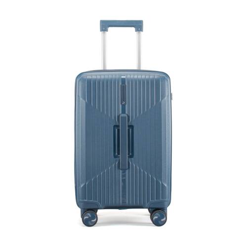Paklite Charter Small Luggage TSA Lock Spinner Wheels Travel Navy 44L