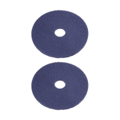 2x 5pc Cleanstar Wet Floor Scrubber Pads Blue Medium Duty 12 Inch