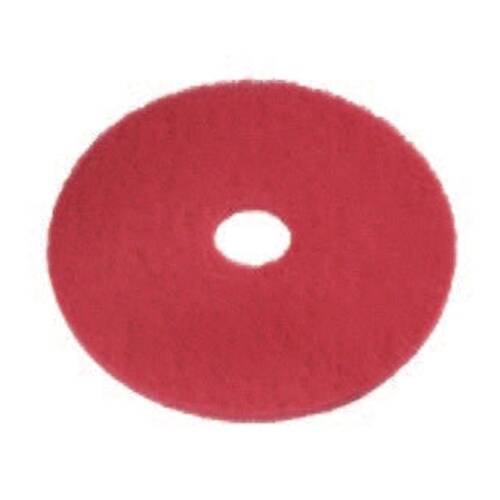 5pc Cleanstar Buffing & Shinning Floor Scrubber Pads 14 inch Red