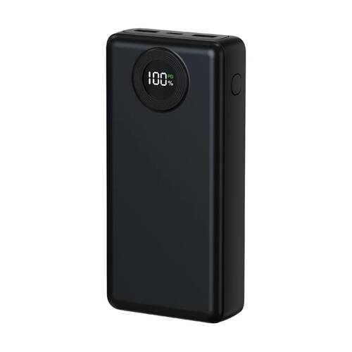 Laser 20000mAh Power Bank Charger With LED Battery Level Display Blk