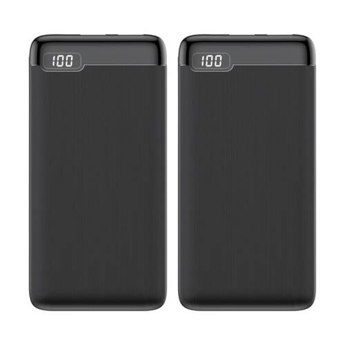 2PK Chargecore 10000mAh Power Bank Fast Charging With Battery Display Black