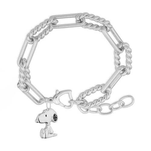Couture Kingdom Peanuts Snoopy Charm Bracelet Jewellery Accessory Silver