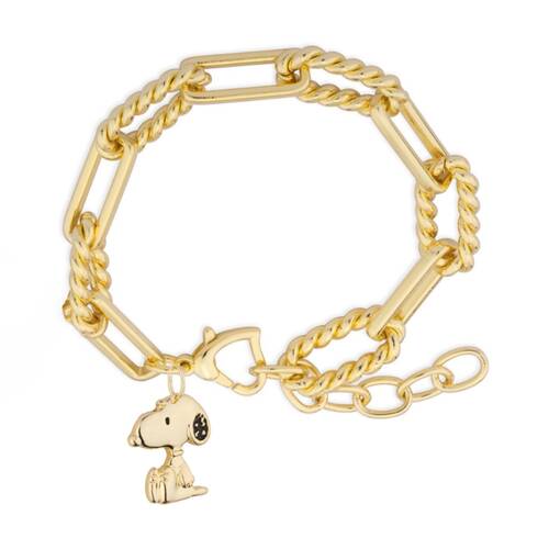 Couture Kingdom Peanuts Snoopy Charm Bracelet Jewellery Accessory Gold