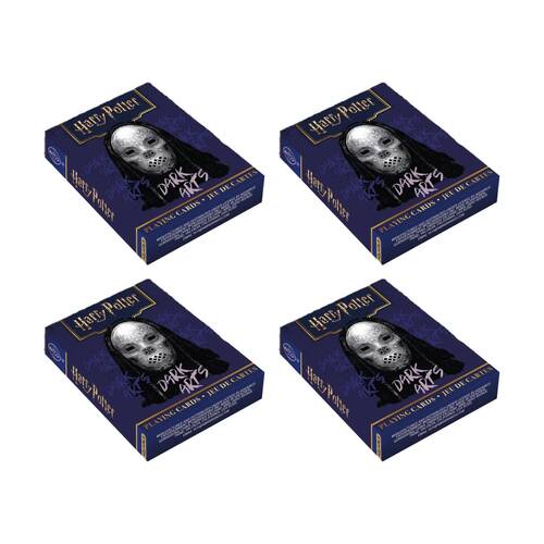4x Aquarius Harry Potter Dark Arts Playing Cards Deck Game Multicolour