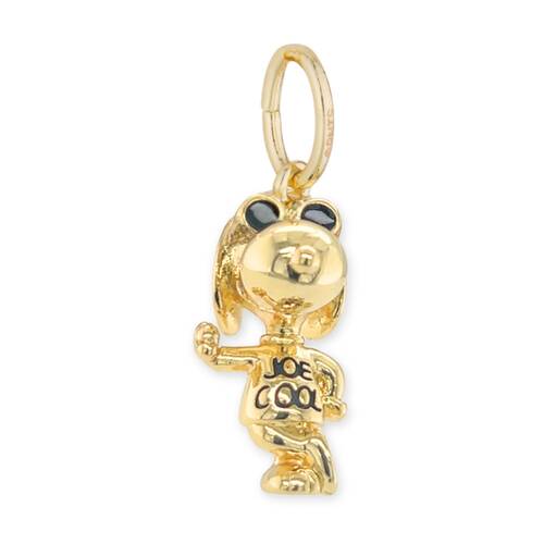 Couture Kingdom Peanuts Snoopy Joe Cool Charm Jewellery Accessory Gold