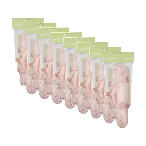 8x 4pc Lola & Co Heatless Curl Kit Set Women's Hair Accessories Assorted