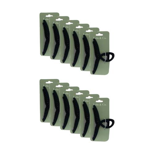 12PK Lola & Co Hair Claw Clip Women's Accessories Knot 15cm Assorted