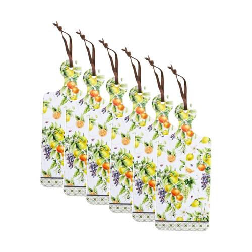 6PK LVD Mediterranean Rectangular Ceramic/Cork Trivet Home Kitchen Decor 30x12cm