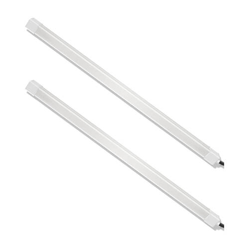 2PK Cruxtec PCL-FR40-WH ARGB PC/Computer Silicone Light Strip Square Tube 40cm