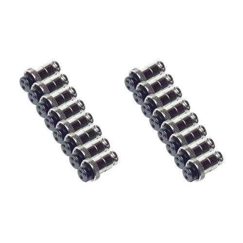 16PK 3 Pin Microphone Plug Connector Locking 35mm Audio Accessory Cable