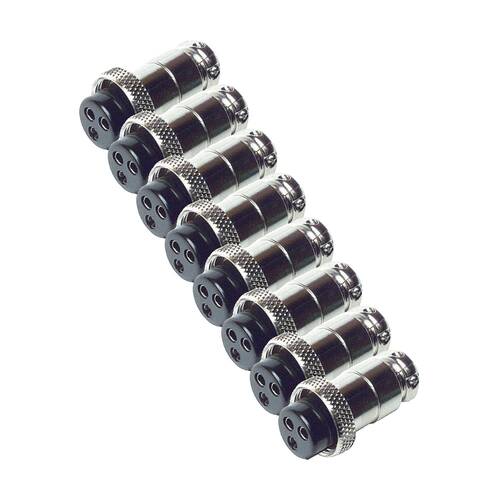8PK 3 Pin Microphone Plug Connector Locking 35mm Audio Accessory Cable