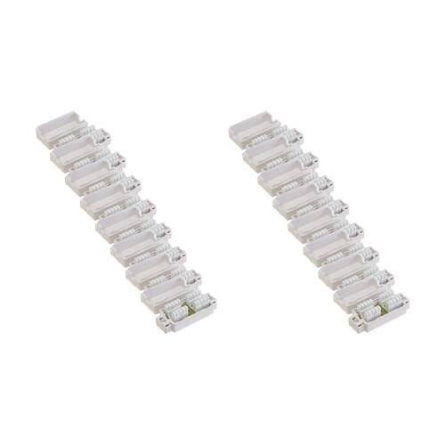 16PK Doss Cat5E Inline Coupler Punch Down Joiner Surface Mount Plastic Terminal