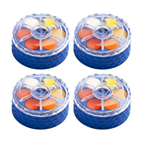 4PK Educational Colours 24 Disc Stack-Twist Watercolour Paint Set Kids Art/Craft