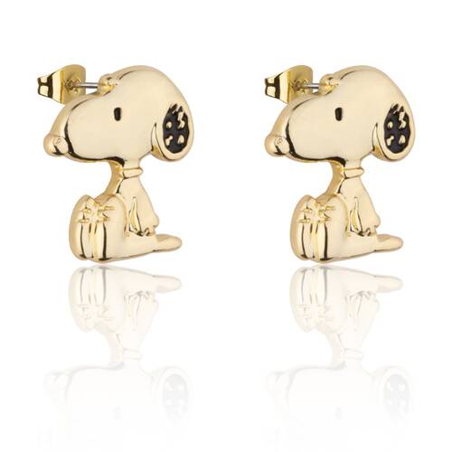 Couture Kingdom Peanuts Snoopy Stud Earrings Jewellery Accessory Gold