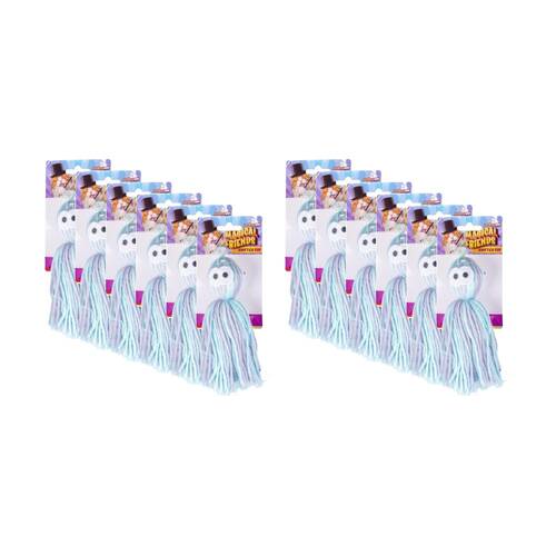 12PK Magical Friends Rainbow Knit Cat Toy 14cm Multi Colour Assorted