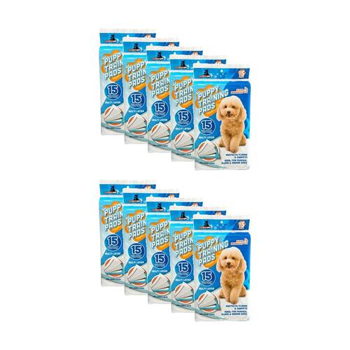 10x 15pc Braz Puppy Obedience Toilet Training Super Absorbent Pads 56x56cm
