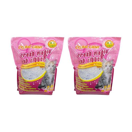 2PK Braz Fresh Magic Odour Control Kitty Litter Bag Up to Two Months 7.6L