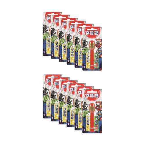12PK Pez Fruit Flavoured Candy Dispenser Marvel Universe Edition 17g Assorted