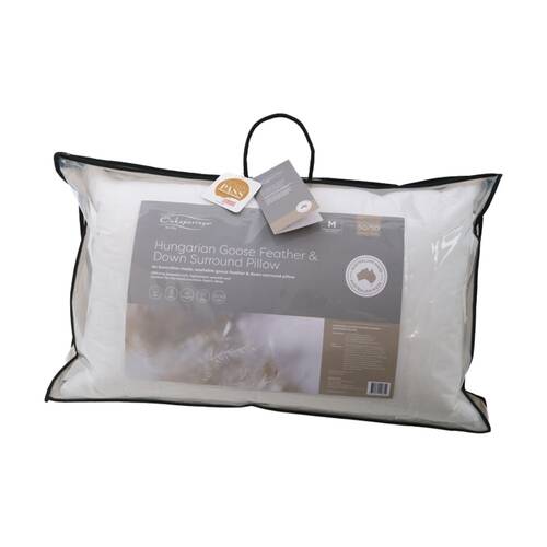 Onkaparinga 50-50 Hungarian Goose Feather & Down Surround Pillow Standard Soft