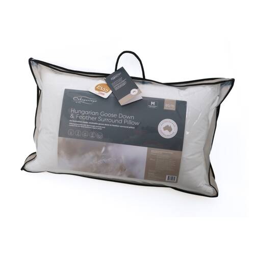 Onkaparinga 85-15 Hungarian Goose Feather & Down Surround Pillow Standard Soft