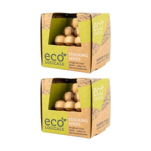 2PK Project Genius Eco Logicals Bamboo Puzzle Challenge 14y+ Assorted