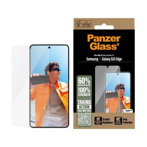 Panzer PanzerGlass UltraWide Fit SP - Samsung Galaxy S25 Edge Clear