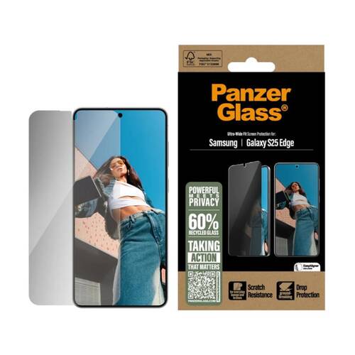 Panzer PanzerGlass UltraWide Fit Privacy SP - Samsung GS25 Edge Clear