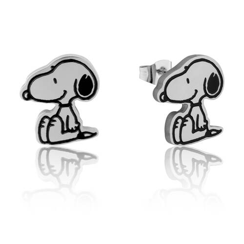 Couture Kingdom Peanuts Snoopy Stud Earrings Jewellery Accessory Silver