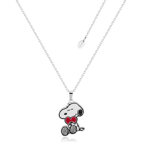 Couture Kingdom Peanuts Snoopy Heart Necklace Jewellery Accessory Silver