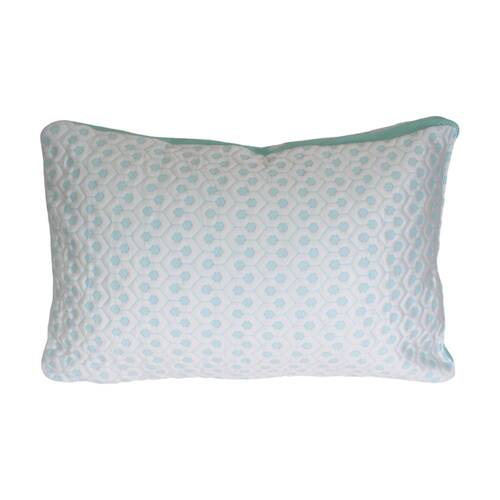 Odyssey Living Cool Touch Crumbed Memory Foam Pillow White/Blue Standard 