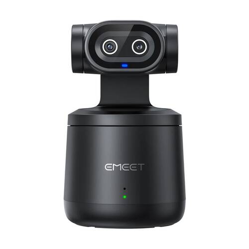 Emeet PIXY Wireless AI PTZ 4K Streaming Camera Portable Black 8H Battery