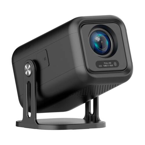 Laser 1080p Smart Android Auto Focus Full HD Portable Projector 120 Inch Black