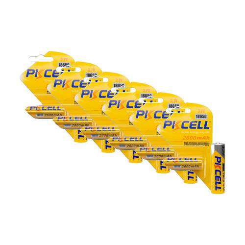 6PK Pkcell 3.7V 2600Mah 18650 Lithium Ion Battery Rechargeable Flat Top 2600mAh