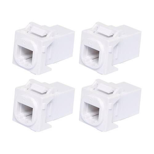 4PK Dual Cat6 Mechanism Socket Rj45 Joiner Suits Clipsal Pk4555 Network RJ45