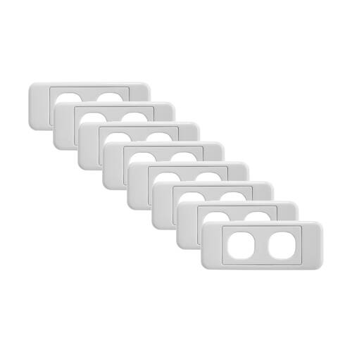 8PK Pro2 2 Gang Architrave Plate Suits Clipsal Mounting Electrical