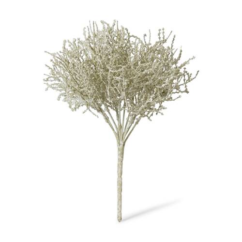 E Style Santolina Bush Indoor Artificial Plant Stem Fabric Wire 23x23x27cm