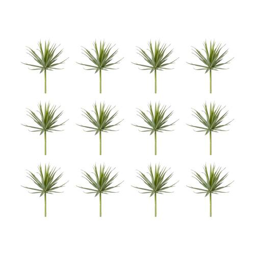 12PK E STYLE Agave Needle Indoor Artificial Plant Wire Grey Green 15x15x14cm