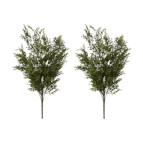 2PK E Style Boxwood Bush Realistic Artificial Plant Indoor Green 59x53x78cm