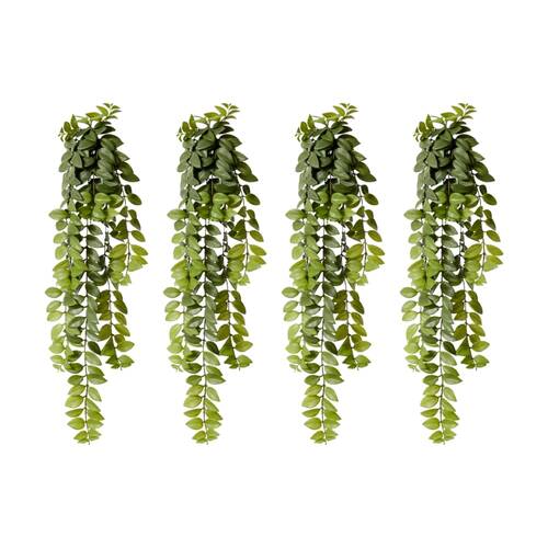 4PK E Style Honey Locust Hanging Bush Plastic Wire Interior Green 26x20x86cm