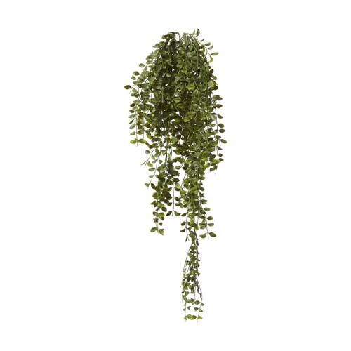 E Style Ruscus Hanging Bush Plastic Indoor Outdoor Plant Green 30x22x86cm