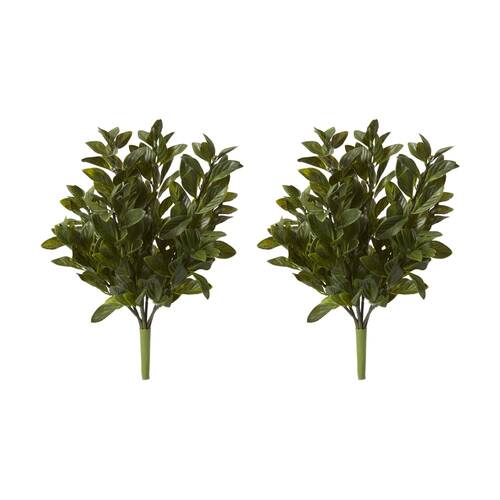 2PK E Style Gloxinia Bush Outdoor Plastic Wire Cement Green 28x28x46cm